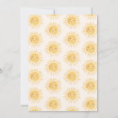 ここ来でThe Sons Twins Sunshine Baby Shower 招待状 (裏面)