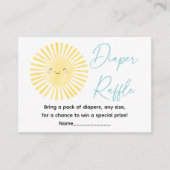 ここ来にソンサンシャインおむつラッフル エンクロージャーカード (正面)