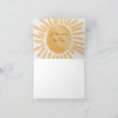 ここ来にソンレイイエローサンシャインベビーシャワー サンキューカード (内部)