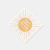 ここ来に太陽ボホサンシャイン誕生日 スタンダードカクテルナプキン (角)