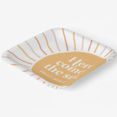 ここ来に太陽ボホサンシャイン誕生日 ペーパープレート (傾斜あり)