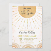 ここ来に太陽ボホサンシャイン誕生日 招待状 (正面)