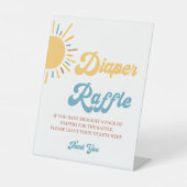 ここ来に息子おむつラッフルの看板 台座サイン (正面)