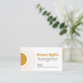 ここ来に息子おむつラッフルカード 名刺 (スタンド正面)