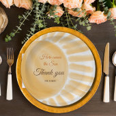 ここ来に息子のサンシャイン黄色の線の赤ちゃんシャワー ペーパープレート