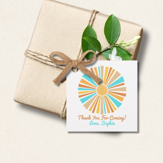 ここ来に息子のレトロボホレインボー フェイバータグ