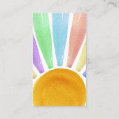 ここ来に息子のレトロ男の子の赤ちゃんシャワーおむつ エンクロージャーカード (裏面)