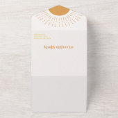 ここ来に息子の男の子の赤ちゃんシャワー招待状 オールインワン招待状 (外側)