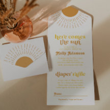 ここ来に息子の男の子の赤ちゃんシャワー招待状