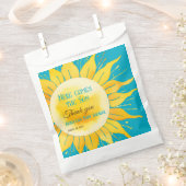 ここ来に息子の男の子ブルーサンシャイン赤ん坊シャワー フェイバーバッグ (クリップ留めされた状態)