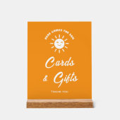 ここ来に息子の赤ん坊のシャワーカードとギフトサイン アクリルサイン (正面)