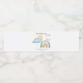 ここ来に息子の赤ん坊シャワー紙プレート ペットボトルラベル (シングルラベル)