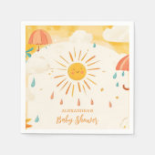 ここ来に息子の黄色の太陽 スタンダードカクテルナプキン (正面)