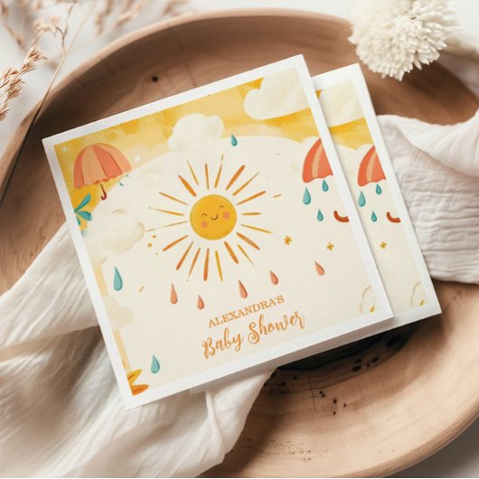 ここ来に息子の黄色の太陽 スタンダードカクテルナプキン