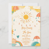 ここ来に息子の黄色の太陽 招待状 (正面)