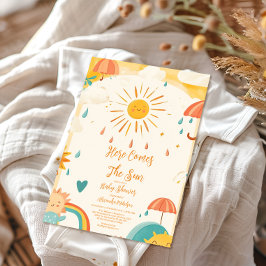 ここ来に息子の黄色の太陽 招待状