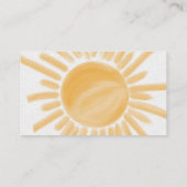 ここ来に息子サンシャインおむつラッフルシャワー エンクロージャーカード (裏面)