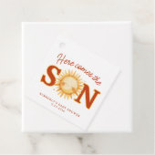 ここ来に息子ボホサンシャインかわいい赤ちゃんシャワー フェイバータグ (インサイチュ)