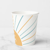 ここ来に息子ボホサンシャインブルーベビーシャワー 紙コップ (裏面)