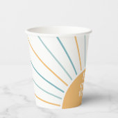 ここ来に息子ボホサンシャインブルーベビーシャワー 紙コップ (正面)