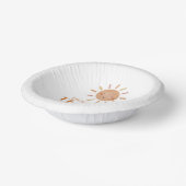 ここ来に息子ボホボヘミアンレトロベビーシャワー ペーパーボウル (傾斜あり)