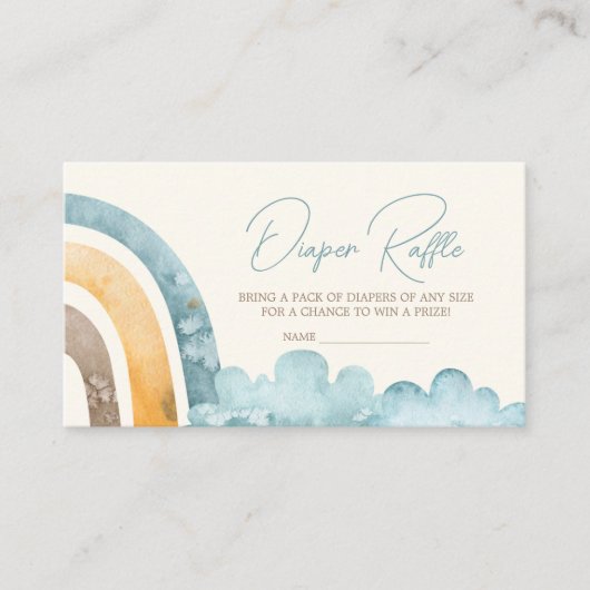 ここ来に息子レトロおむつラッフル エンクロージャーカード (正面)