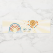 ここ来に息子レトロサンシャインベビーシャワー ペットボトルラベル (シングルラベル)