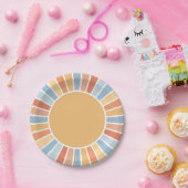 ここ来に息子レトロサンシャインベビーシャワー ペーパープレート (パーティー)