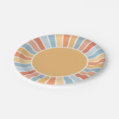 ここ来に息子レトロサンシャインベビーシャワー ペーパープレート (アングル)