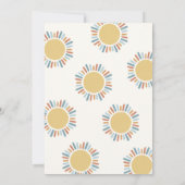 ここ来に息子レトロサンシャインベビーシャワー 招待状 (裏面)