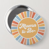 ここ来に息子レトロサンシャインボーイ赤ちゃんシャワー 缶バッジ (正面&裏面)