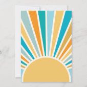 ここ来に息子レトロサンベイビーシャワー 招待状 (裏面)