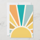 ここ来に息子レトロサンベイビーシャワー 招待状 (裏面)