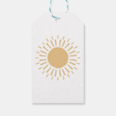 ここ来に息子レトロボホ男の子ベビースシャワー ギフトタグ (裏面)