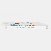 ここ来に息子レトロボホ男の子ベビースシャワー ゲストブック (背)