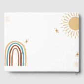 ここ来に息子レトロボホ男の子ベビースシャワー ゲストブック (裏面)