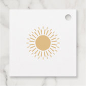 ここ来に息子レトロボホ男の子ベビースシャワー フェイバータグ (裏面)