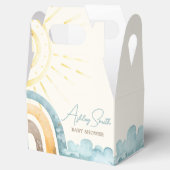 ここ来に息子レトロ赤ちゃんシャワー フェイバーボックス (オープン)