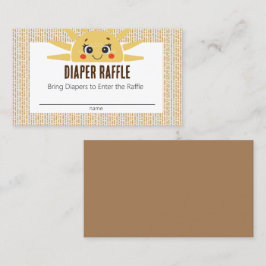 ここ来に日赤ちゃんシャワーおむつラッフルカード 名刺