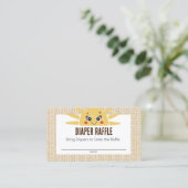 ここ来に日赤ちゃんシャワーおむつラッフルカード 名刺 (スタンド正面)