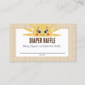 ここ来に日赤ちゃんシャワーおむつラッフルカード 名刺 (正面)