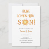 ここ来にSON Boho Baby Shower招待状 招待状 (正面)