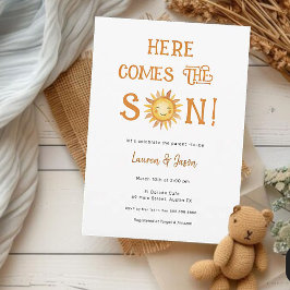 ここ来にSON Boho Baby Shower招待状 招待状