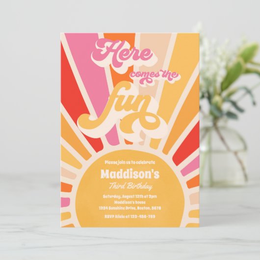 ここ来のおもしろいボホサンシャインバースデーパーティー 招待状 (スタンド正面)
