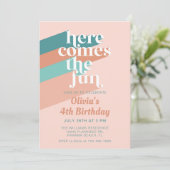 ここ来のおもしろいレトロボホバースデーパーティー 招待状 (スタンド正面)