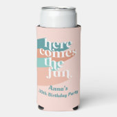 ここ来のおもしろい誕生日バチェロレットクーラーボックス スリム缶クーラー (Seltzer正面)