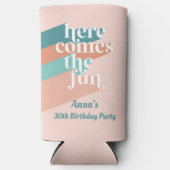 ここ来のおもしろい誕生日バチェロレットクーラーボックス スリム缶クーラー (正面)