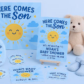 "ここ来の息子"垂直招待状カード 招待状