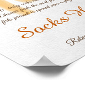 ここ来サンシャインベビーシャワー靴下狩りおもしろいゲーム ポスター (角)