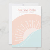 ここ来サンベイビーシャワー招待状 招待状 (正面)